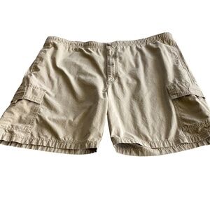 Haggar Men’s Khaki Cargo Shorts, Size 44